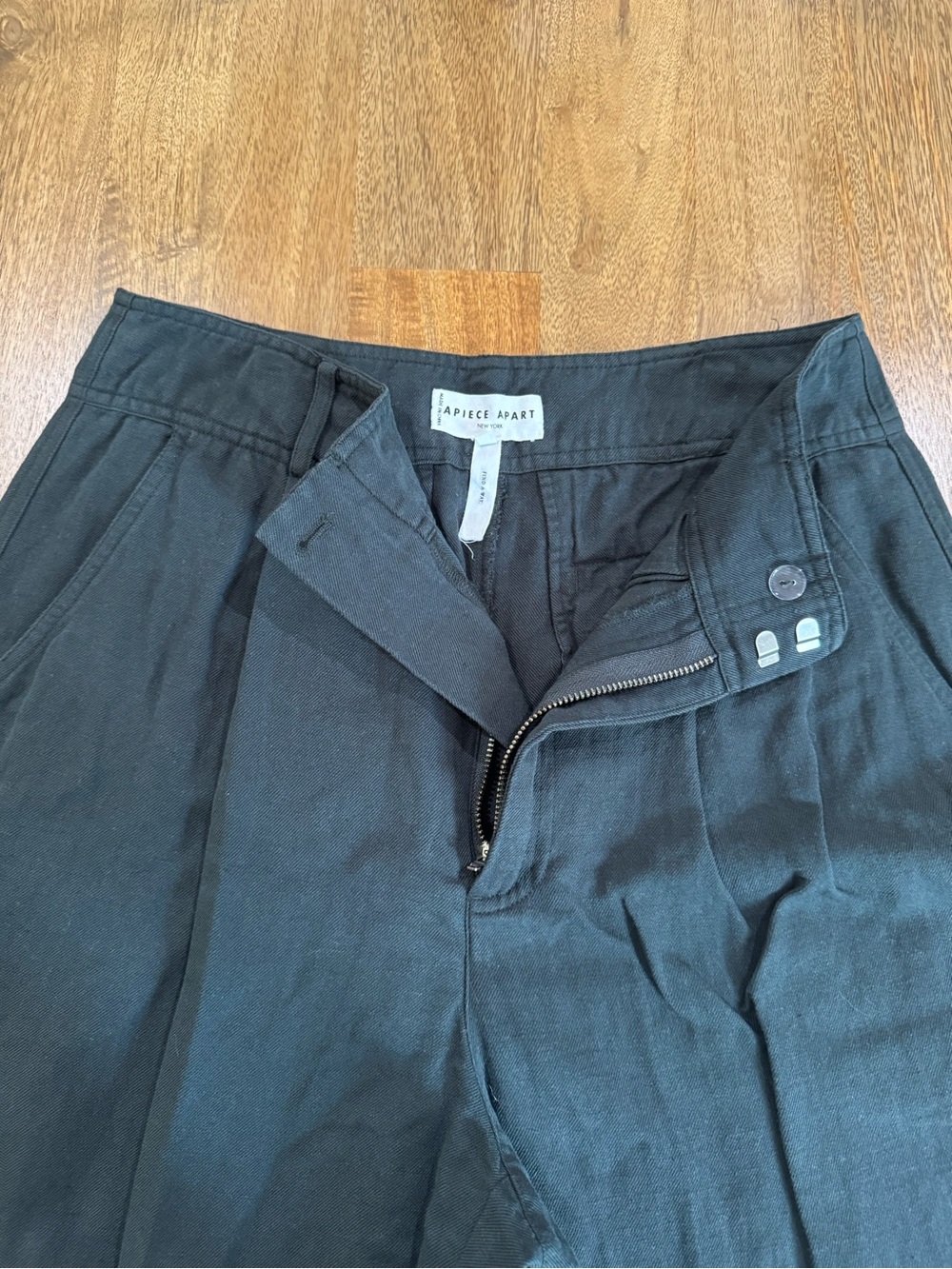 Apiece Apart Bari Crop Trouser - Forest - Picture 7 of 11
